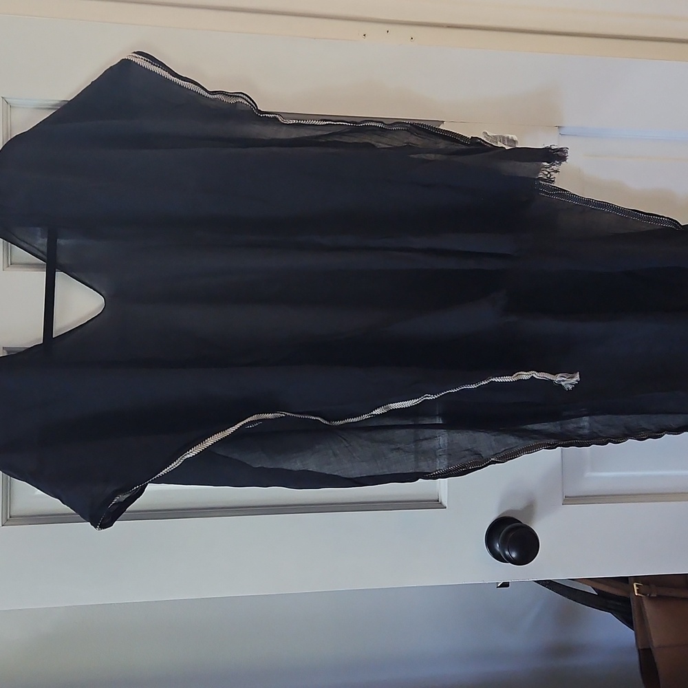 Banana Republic- Black Sheer Kaftan Cover-Up
